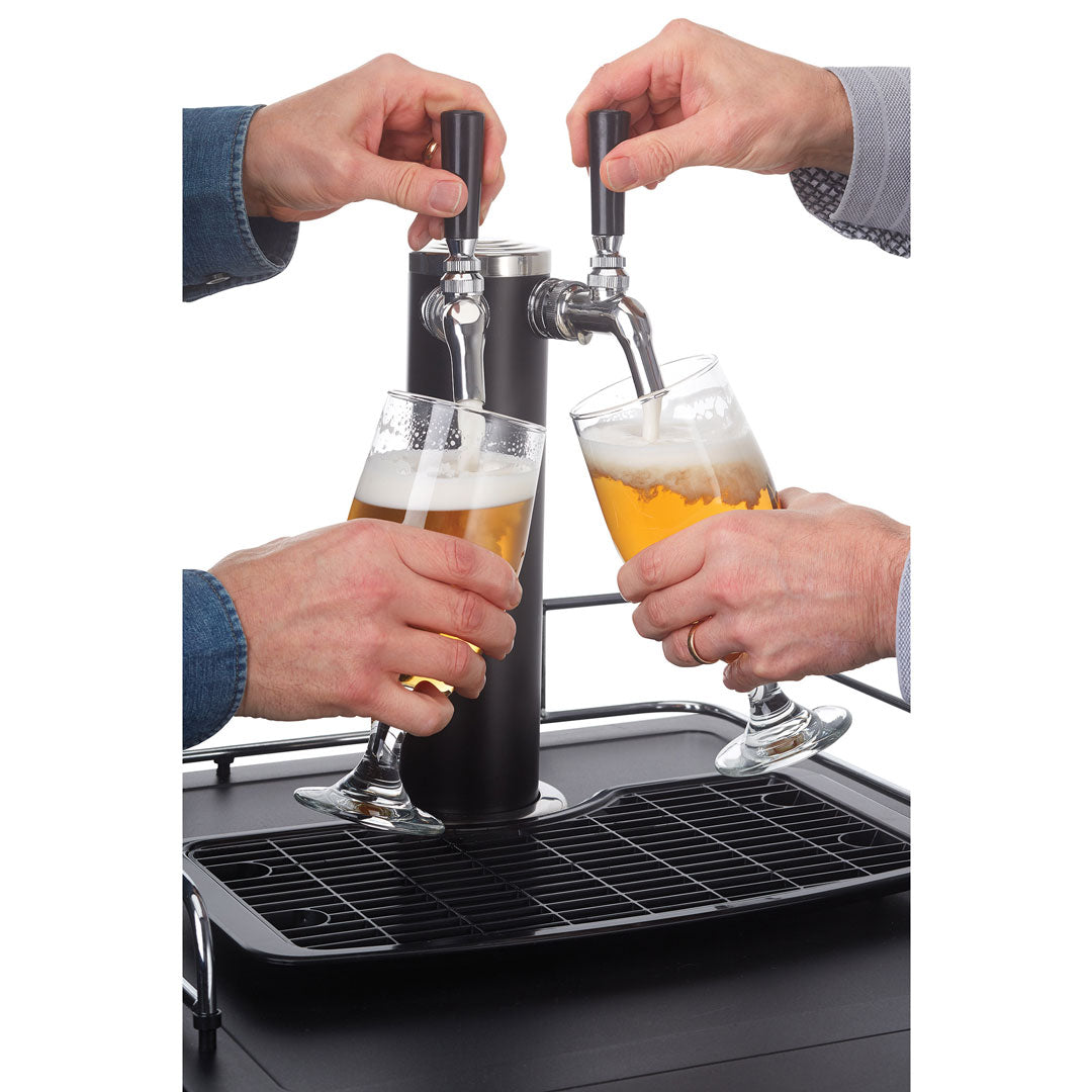 Danby 5.4 cu. ft. Dual-Tap Keg Cooler in Stainless Steel - (DKC054A1BSL2DB) - DANBY