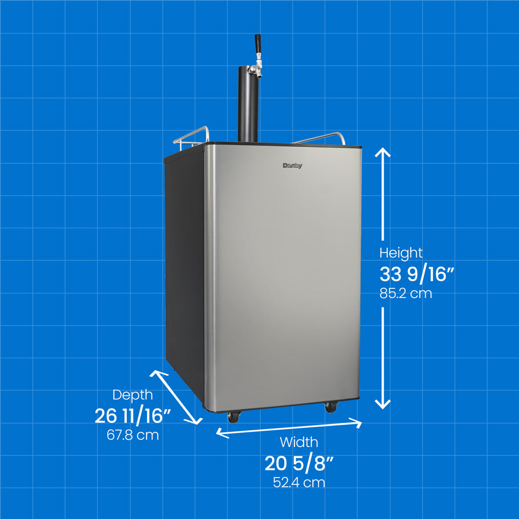 Danby 5.4 cu. ft. Single-Tap Keg Cooler in Stainless Steel - (DKC054A9SLDB)