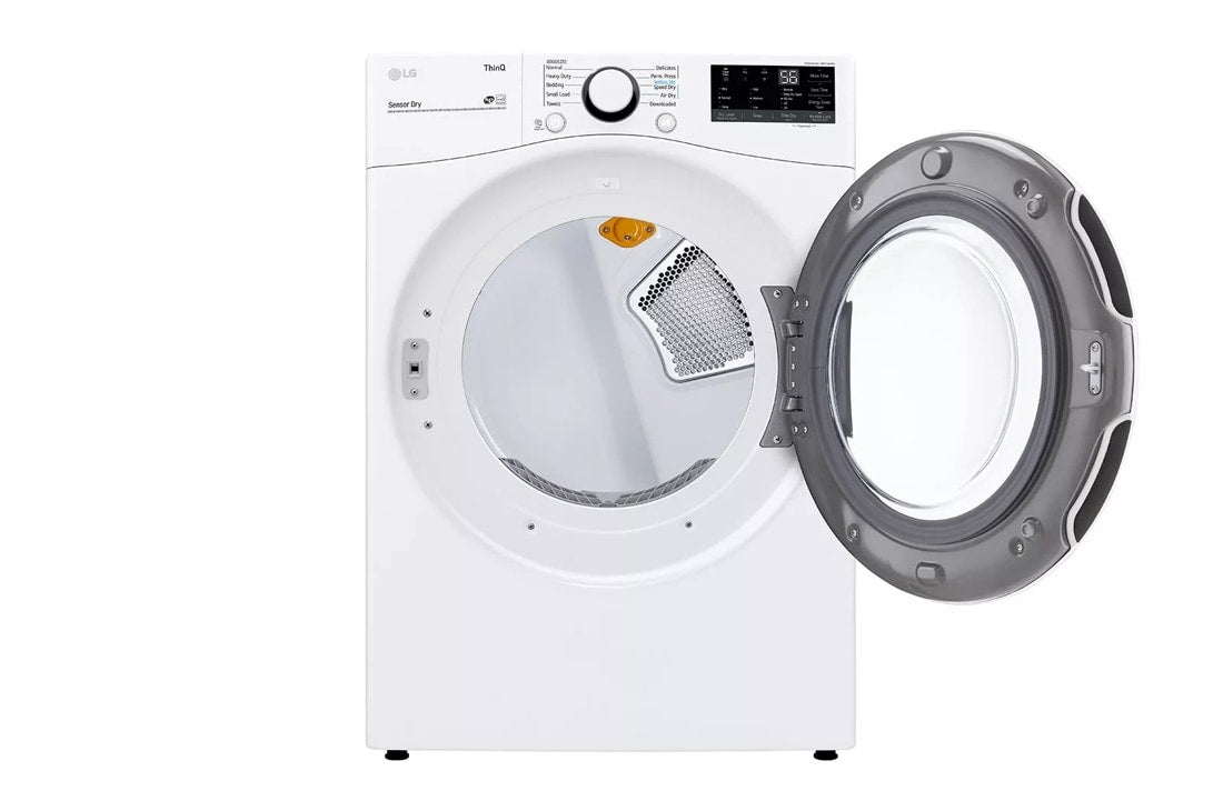 7.4 cu. ft. Ultra Large Capacity Smart wi-fi Enabled Front Load Gas Dryer with Built-In Intelligence - (DLG3601W) - LG