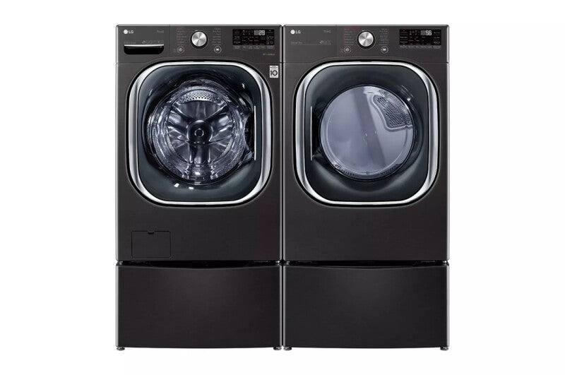 7.4 cu. ft. Ultra Large Capacity Smart wi-fi Enabled Front Load Gas Dryer with TurboSteam(TM) and Built-In Intelligence - (DLGX4501B) - LG