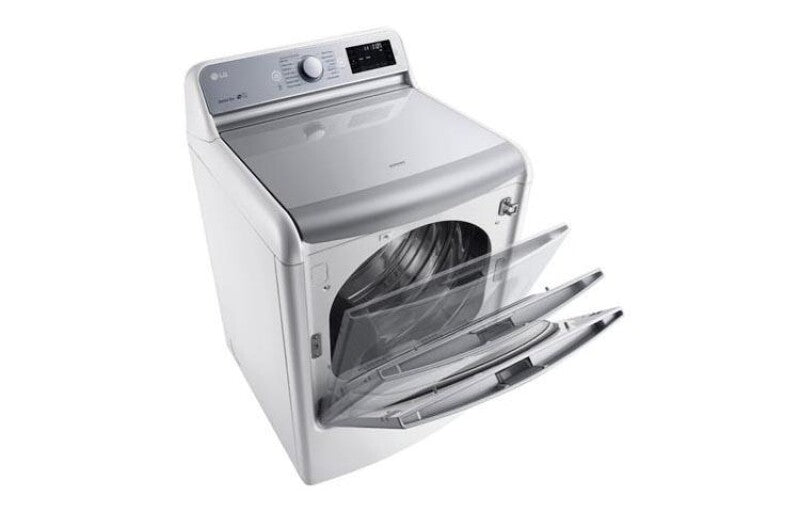 9.0 cu.ft. Mega Capacity TurboSteam™ Dryer with EasyLoad™ Door - (DLGX7701WE)