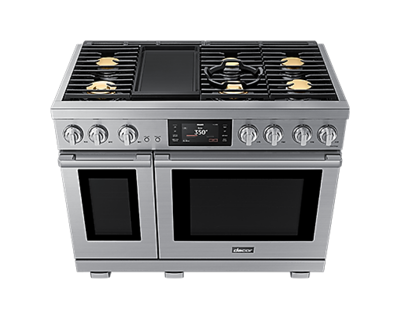 48-inch Dual-fuel Steam Range With Embedded Griddle - (DOP48T963DSDA) - Dacor