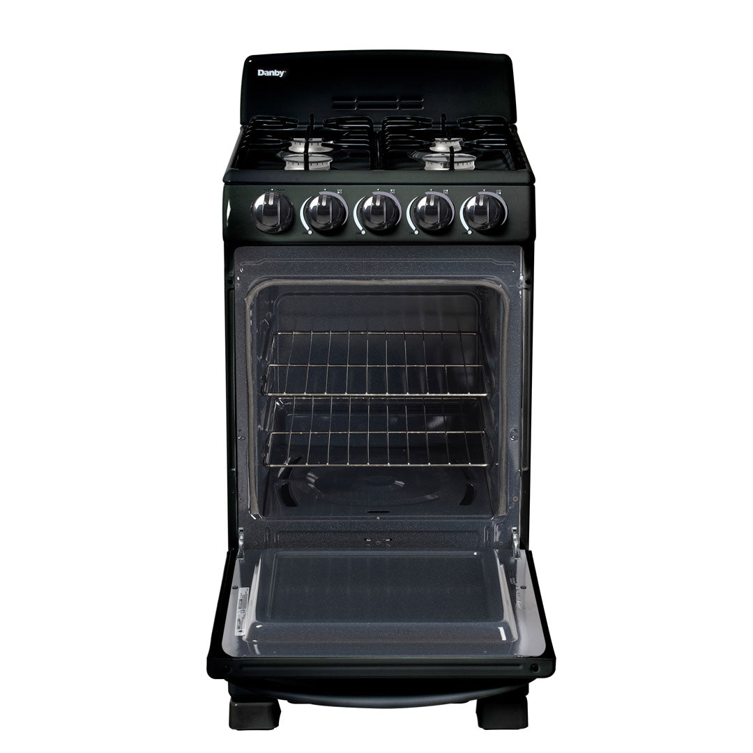 Danby 20" Wide Gas Range in Black - (DR202BGLP) - DANBY