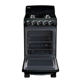 Danby 20" Wide Gas Range in Black - (DR202BGLP) - DANBY