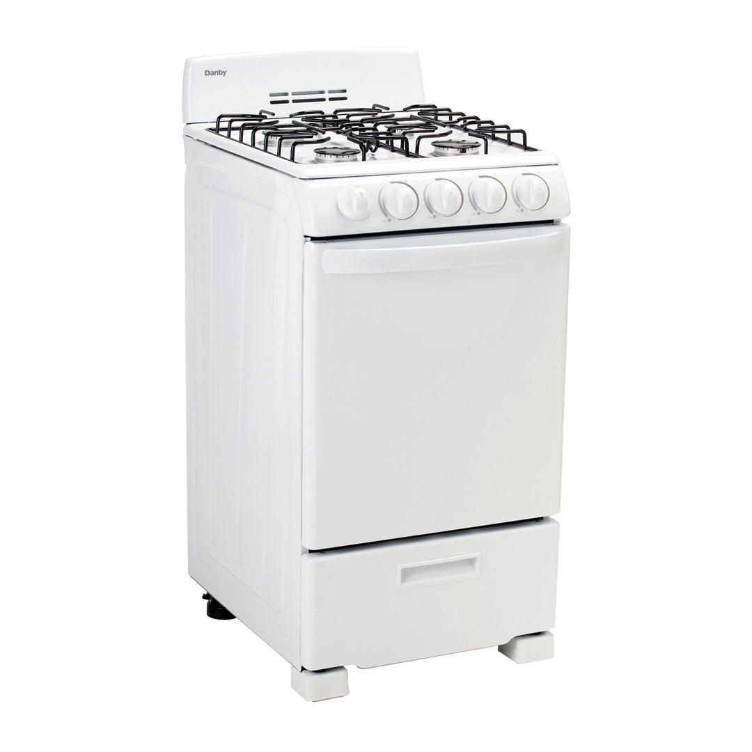 Danby 20" Wide Gas Range in White - (DR202WGLP) - DANBY