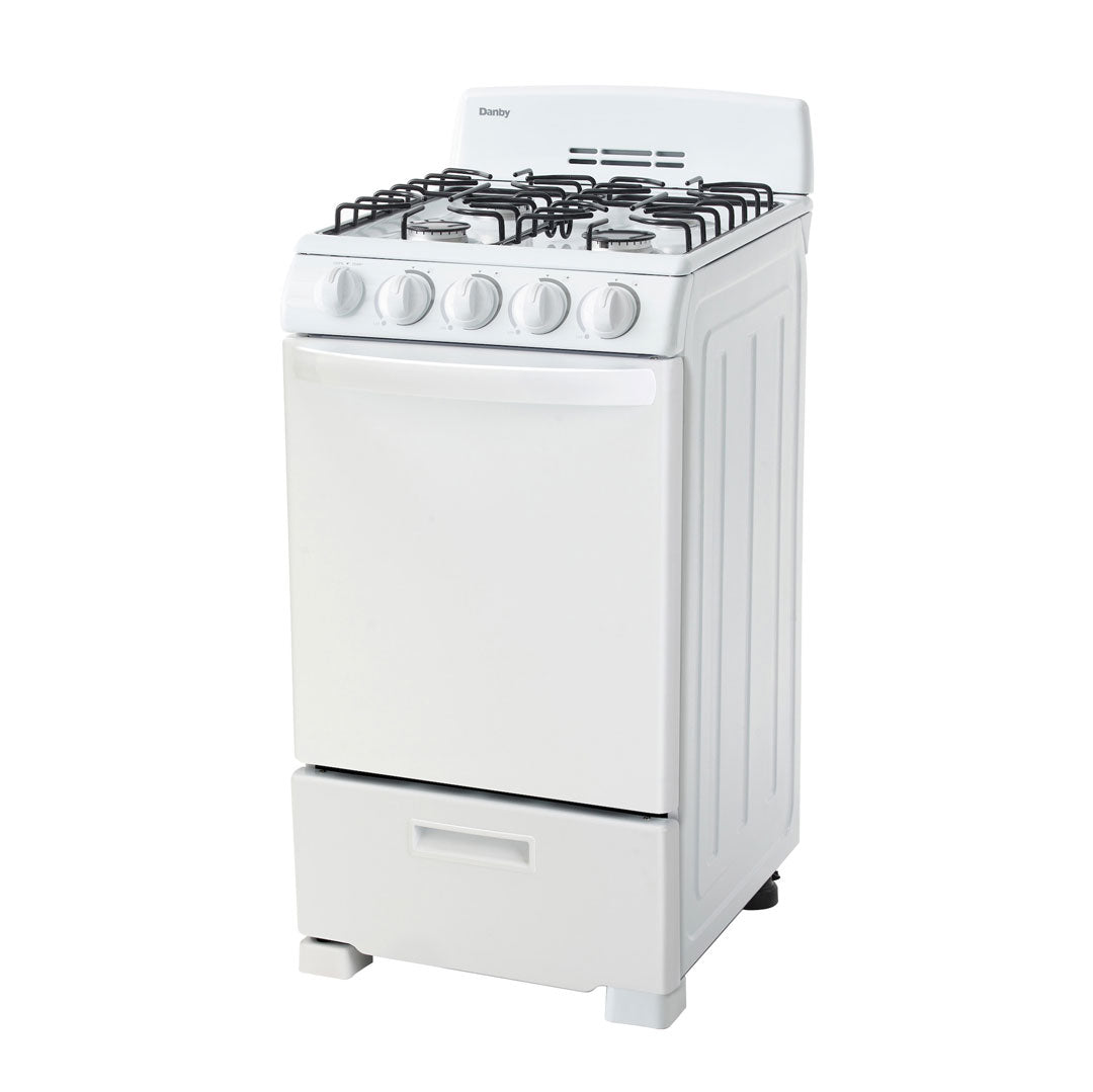 Danby 20" Wide Gas Range in White - (DR202WGLP) - DANBY