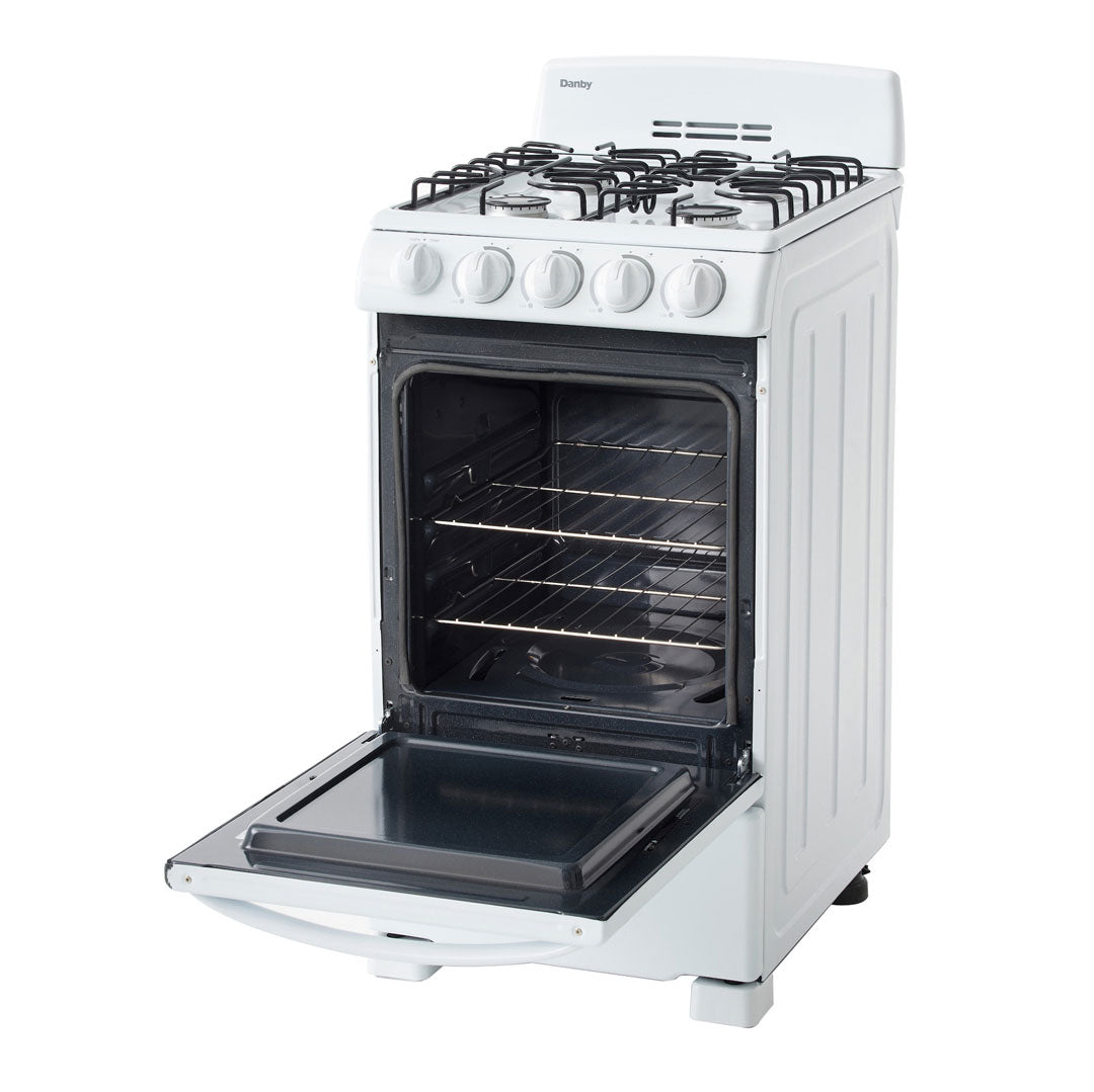 Danby 20" Wide Gas Range in White - (DR202WGLP) - DANBY