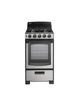 DR203BSSGLP Stainless Steel Danby 20" Gas Range, 2 Oven Racks,Window, 4 Open Burners, ADA, Manual Clean - (DR203BSSGLP)