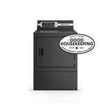 Speed Queen DR7004BE electric dryer in matte black front view