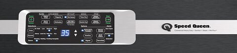 Speed Queen DR7004BE matte black electric dryer control panel