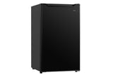 Danby DAR032B2BM compact fridge in black, angled view