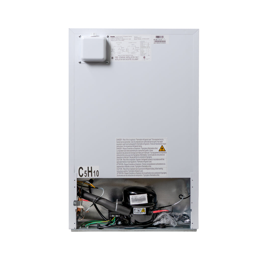 Danby 3.2 cu. ft. Upright Freezer in White - (DUFM032A3WDB)