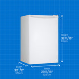 Danby 3.2 cu. ft. Upright Freezer in White - (DUFM032A3WDB)