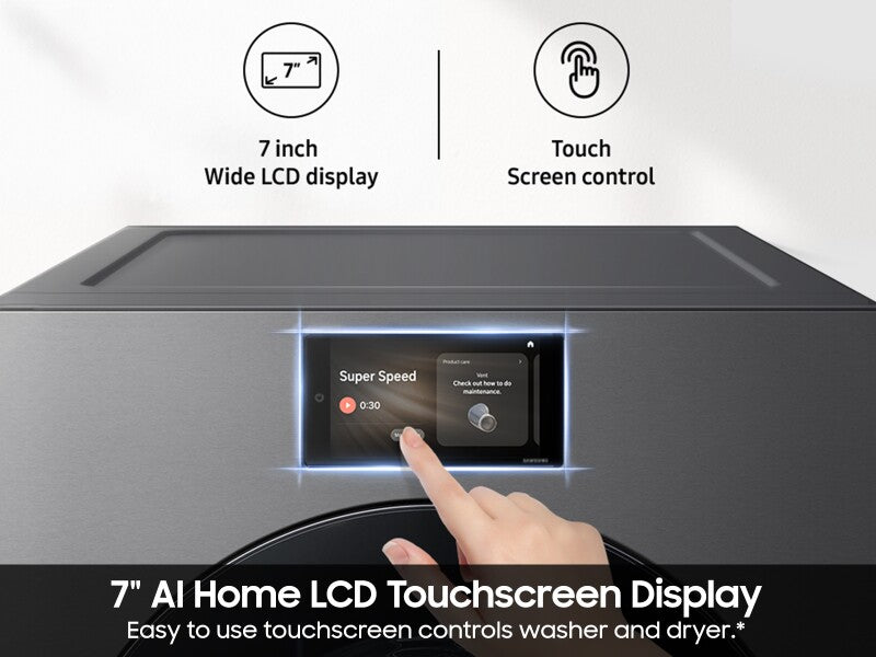 Bespoke AI 7.6 cu. ft. Ultra Capacity Front Load Dryer with AI Home & AI Optimal Dry - (DV90F53AESA3)