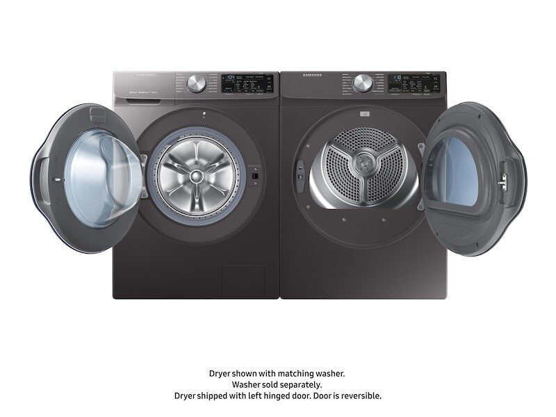 4.0 cu. ft. Electric Dryer with Smart Care in Inox Grey - (DVE22N6850X) - SAMSUNG