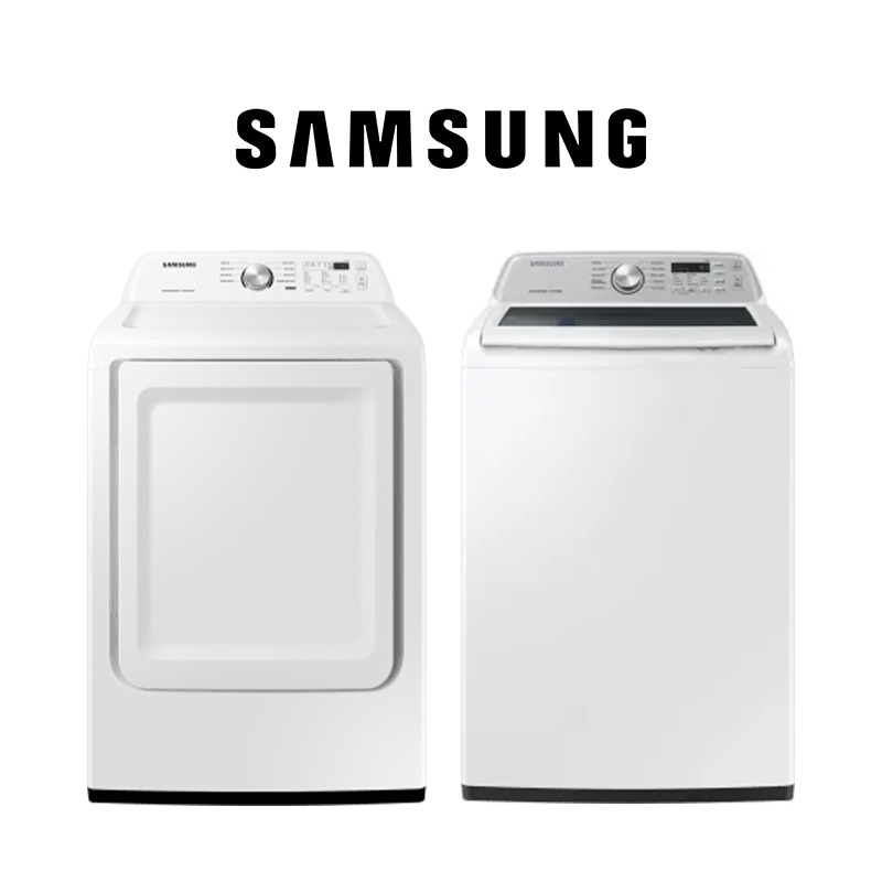 2-Piece Laundry Bundle: WA44A3205AW Top Load Washer + DVG45T3200W Gas Dryer