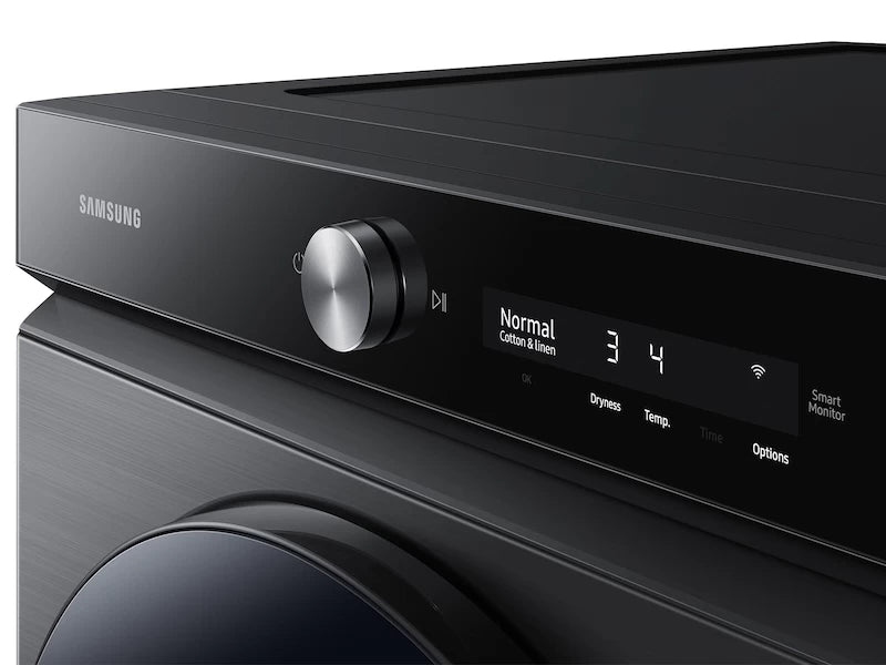 Bespoke 7.6 cu. ft. Ultra Capacity Gas Dryer with Super Speed Dry and AI Smart Dial in Brushed Black - (DVG53BB8700VA3) - SAMSUNG