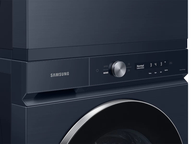 Bespoke 7.6 cu. ft. Ultra Capacity Gas Dryer with AI Optimal Dry and Super Speed Dry in Brushed Navy - (DVG53BB8900DA3) - SAMSUNG