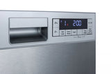18" Wide Built-in Dishwasher, ADA Compliant - (DW18SS4ADA) - SUMMIT