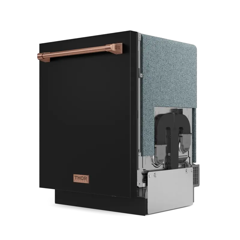 24 Inch Dishwasher Stainless Black/Rose Gold | Gordon Ramsay Series - (DW24X8BA00RSG) -