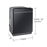 AutoRelease Smart 39dBA Dishwasher with Linear Wash in Black Stainless Steel - (DW80R9950UGAA)