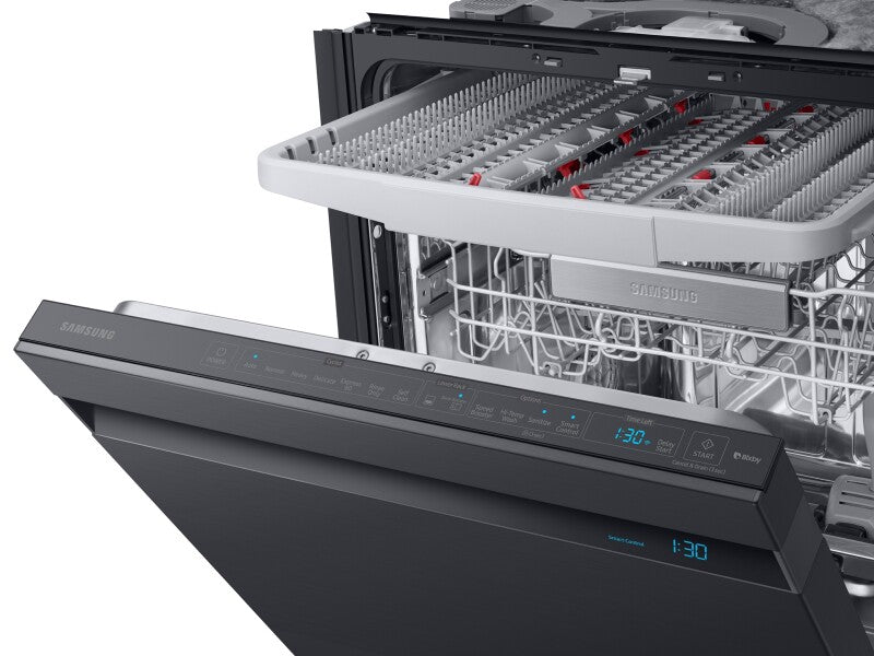 AutoRelease Smart 39dBA Dishwasher with Linear Wash in Black Stainless Steel - (DW80R9950UGAA)