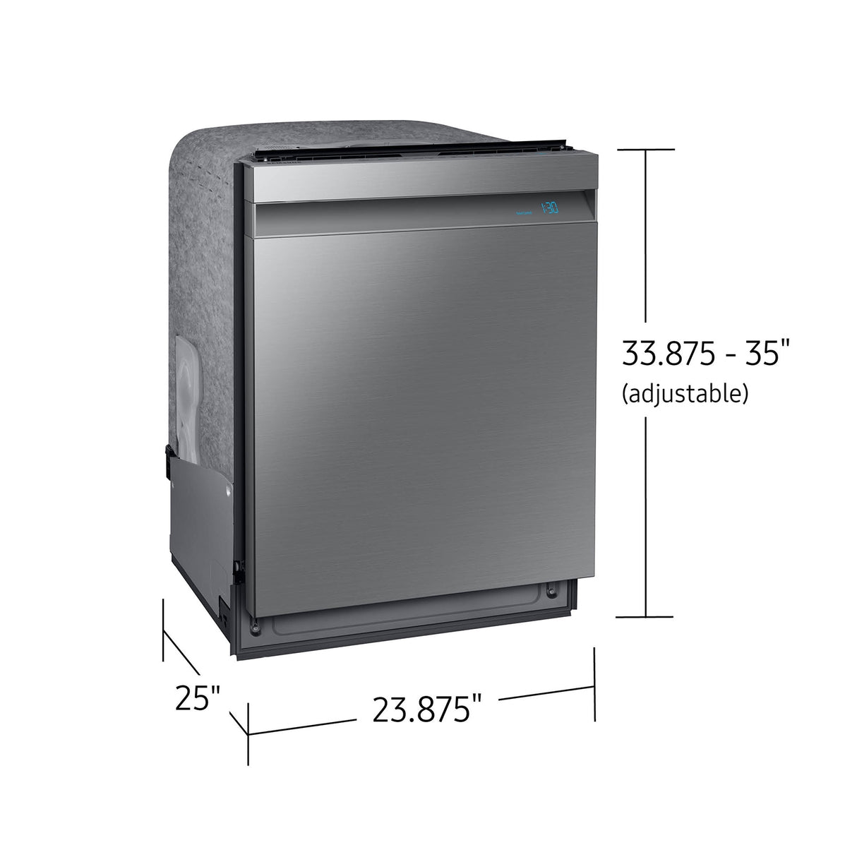 AutoRelease Smart 39dBA Dishwasher with Linear Wash in Stainless Steel - (DW80R9950USAA)