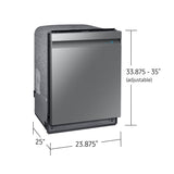 AutoRelease Smart 39dBA Dishwasher with Linear Wash in Stainless Steel - (DW80R9950USAA)