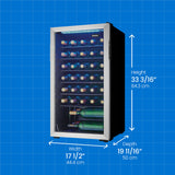 Danby 36 Bottle Free-Standing Wine Cooler in Stainless Steel - (DWC036A1BSSDB6)