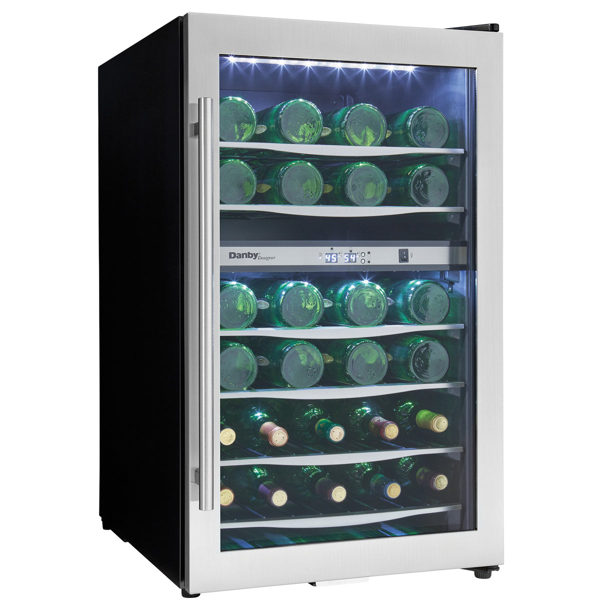 Danby 38 Bottle Free-Standing Wine Cooler in Stainless Steel - (DWC040A3BSSDD)
