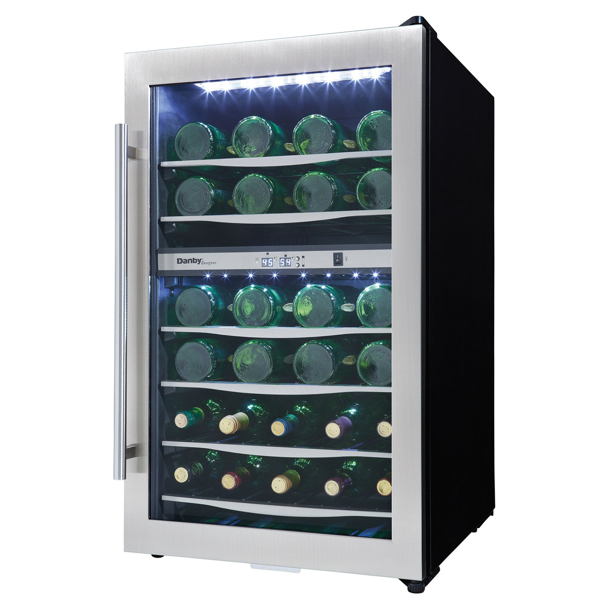 Danby 38 Bottle Free-Standing Wine Cooler in Stainless Steel - (DWC040A3BSSDD)