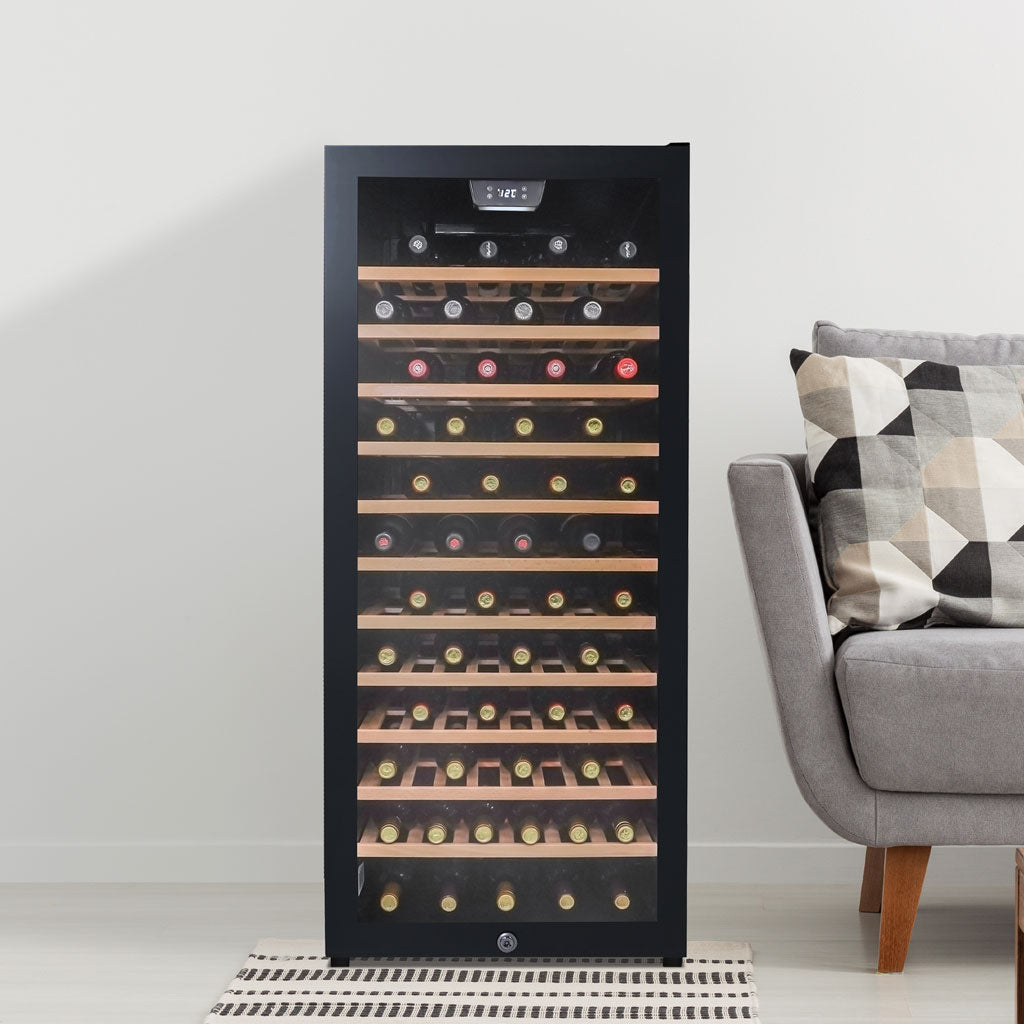 Danby 94 Bottle Free-Standing Wine Cooler in Black - (DWC94L1B) - DANBY