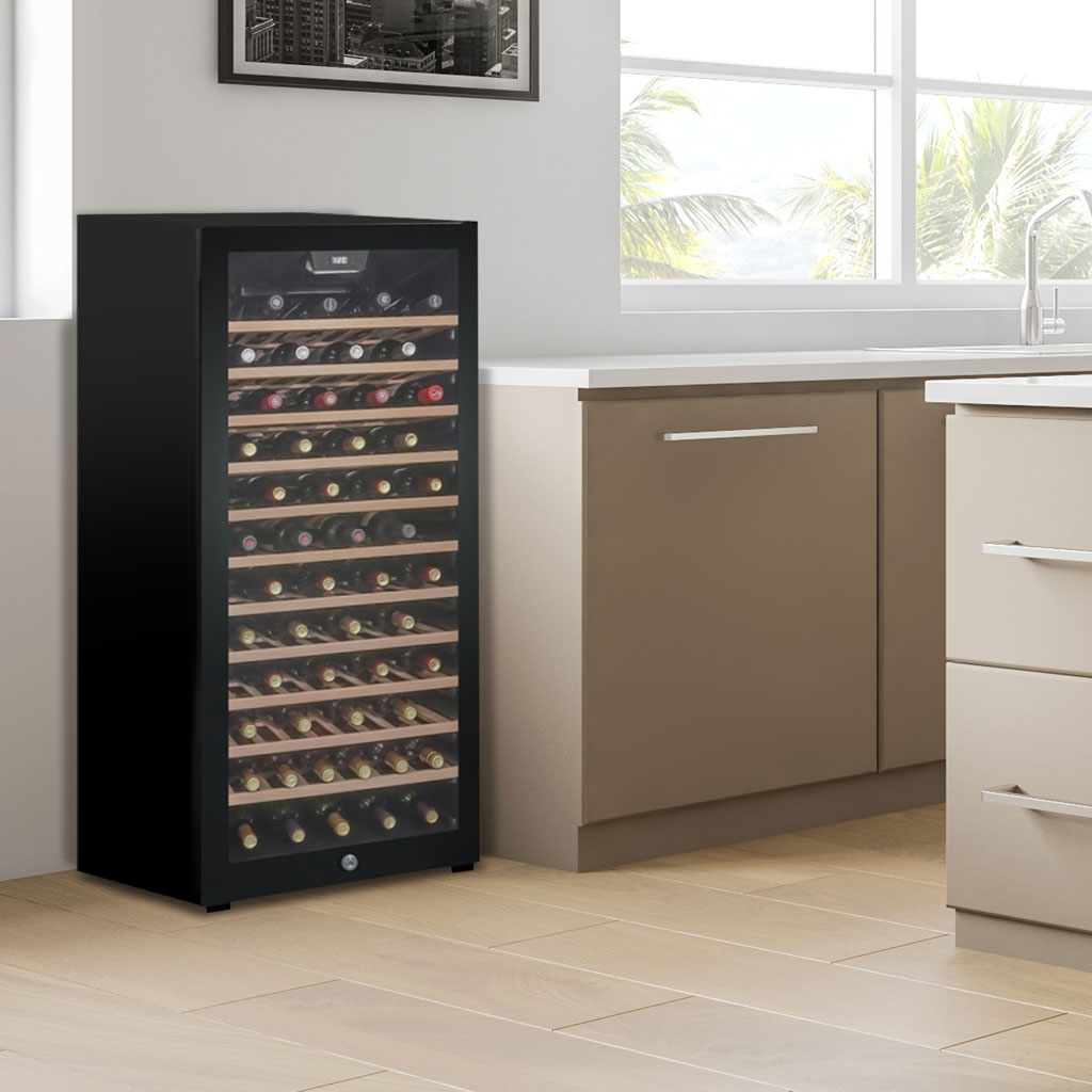 Danby 94 Bottle Free-Standing Wine Cooler in Black - (DWC94L1B) - DANBY