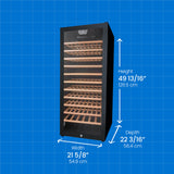 Danby 94 Bottle Free-Standing Wine Cooler in Black - (DWC94L1B) - DANBY