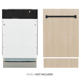 AutographEdition 18” Tallac Series 3rd Rack Top Control Dishwasher in Custom Panel Ready with Matte Black Handle 51dBa - (DWVZ18MB) -