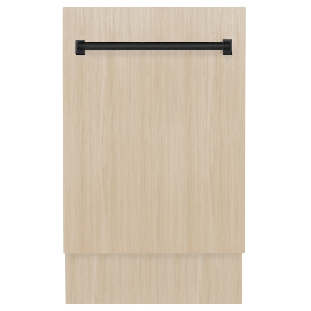 AutographEdition 18” Tallac Series 3rd Rack Top Control Dishwasher in Custom Panel Ready with Matte Black Handle 51dBa - (DWVZ18MB) -