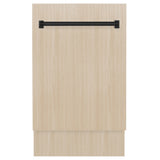 AutographEdition 18” Tallac Series 3rd Rack Top Control Dishwasher in Custom Panel Ready with Matte Black Handle 51dBa - (DWVZ18MB) -