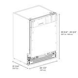 AutographEdition 24" Tallac Series 3rd Rack Top Control Built-In Tall Tub Dishwasher in Custom Panel Ready with Polished Gold Handle 51dBa - (DWVZ24G) -