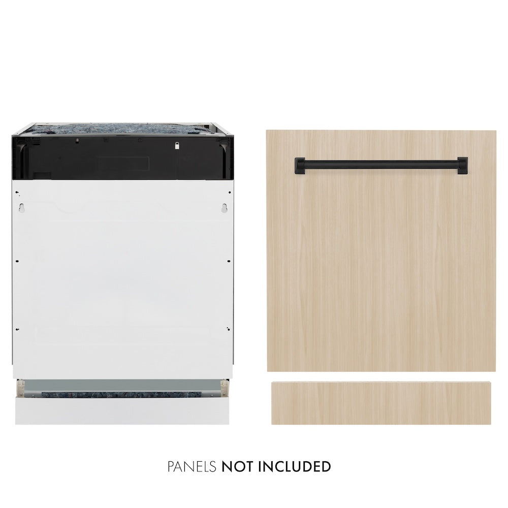 AutographEdition 24" Tallac Series 3rd Rack Top Control Built-In Tall Tub Dishwasher in Custom Panel Ready with Matte Black Handle 51dBa - (DWVZ24MB) -