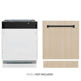 AutographEdition 24" Tallac Series 3rd Rack Top Control Built-In Tall Tub Dishwasher in Custom Panel Ready with Matte Black Handle 51dBa - (DWVZ24MB) -