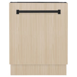 AutographEdition 24" Tallac Series 3rd Rack Top Control Built-In Tall Tub Dishwasher in Custom Panel Ready with Matte Black Handle 51dBa - (DWVZ24MB) -