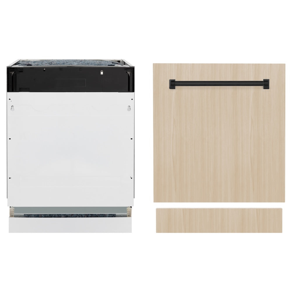 AutographEdition 24" Tallac Series 3rd Rack Top Control Built-In Tall Tub Dishwasher in Custom Panel Ready with Matte Black Handle 51dBa - (DWVZ24MB) -