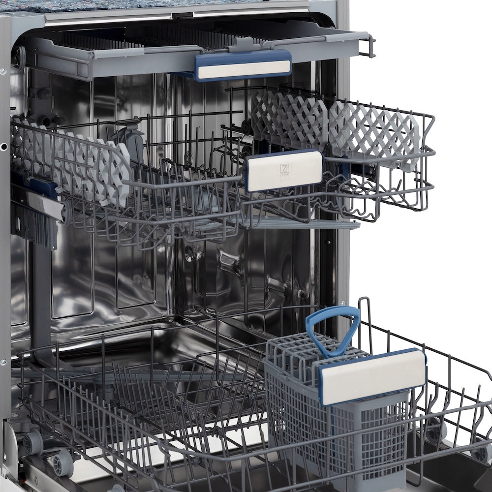 AutographEdition 24" Tallac Series 3rd Rack Top Control Built-In Tall Tub Dishwasher in Custom Panel Ready with Matte Black Handle 51dBa - (DWVZ24MB) -