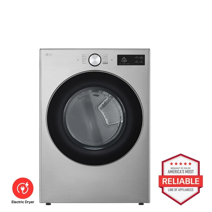 LG DLEX5800V Electric Dryer front view