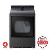 LG DLG8201L Gas Dryer front view in Platinum Black