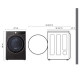 LG DLHC4002B Heat Pump Ventless Electric Dryer control panel
