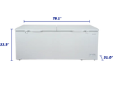 Element 21.0 cu. ft. Two Door Chest Freezer - White (ECF21MDCW) - (ECF21MDCW)