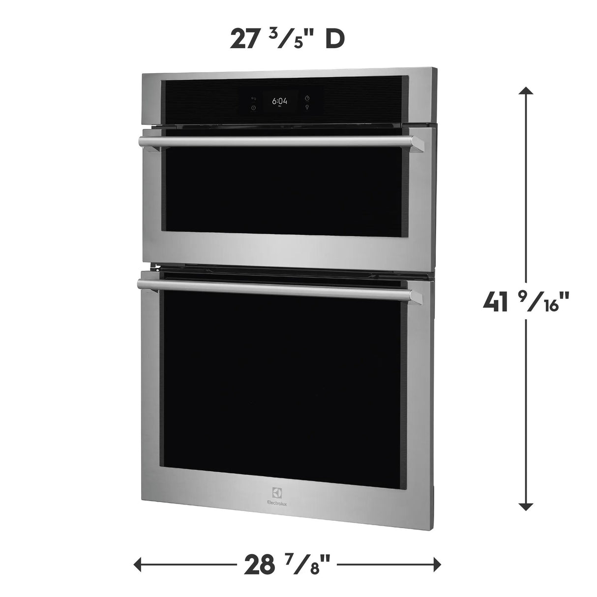Electrolux 30" Electric Wall Oven &amp; Microwave Combination with Convection, Stainless Steel - ECWM3012AS