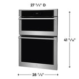 Electrolux 30" Electric Wall Oven &amp; Microwave Combination with Convection, Stainless Steel - ECWM3012AS