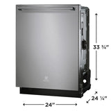 24" Stainless Steel Tub Built-In Dishwasher with SmartBoost - (EDSH4944BS) -